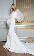 Silk Dress with Long Sleeves